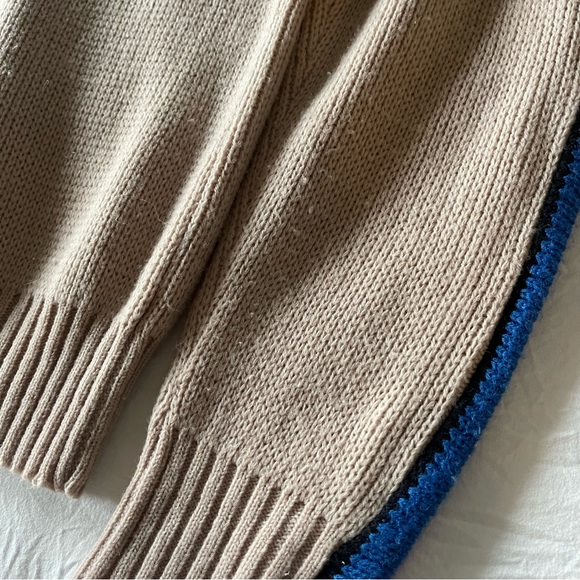 Vintage 80s 90s Dad Grandpa Oversized Colorful Cozy Stripe Funky Sweater - Picture 16 of 16